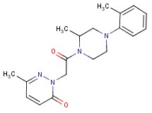 6-methyl-2-{2-[2-methyl-4-(2-methylphenyl)-1-piperazinyl]-2-oxoethyl}-3(2H)-pyridazinone