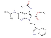 methyl 3-(acetylamino)-1-[2-(1H-indol-3-yl)ethyl]-5-(isopropylamino)-1H-pyrrolo[2,3-b]pyridine-2-carboxylate