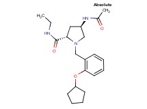 (4R)-4-(acetylamino)-1-[2-(cyclopentyloxy)benzyl]-N-ethyl-L-prolinamide