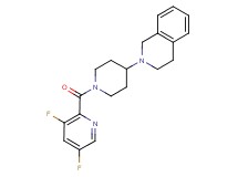 2-{1-[(3,5-difluoro-2-pyridinyl)carbonyl]-4-piperidinyl}-1,2,3,4-tetrahydroisoquinoline
