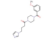 1-[4-(1H-imidazol-1-yl)butanoyl]-4-(3-methoxybenzoyl)piperazine