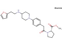 methyl 1-{[4-(4-{[2-(2-furyl)ethyl]amino}-1-piperidinyl)phenyl]acetyl}-L-prolinate