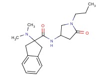 2-(dimethylamino)-N-(5-oxo-1-propyl-3-pyrrolidinyl)-2-indanecarboxamide