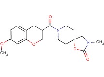 8-[(7-methoxy-3,4-dihydro-2H-chromen-3-yl)carbonyl]-3-methyl-1-oxa-3,8-diazaspiro[4.5]decan-2-one