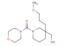 [3-(3-methoxypropyl)-1-(4-morpholinylcarbonyl)-3-piperidinyl]methanol