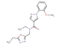 N-ethyl-N-[(5-ethyl-1,3,4-oxadiazol-2-yl)methyl]-1-(2-methoxyphenyl)-1H-pyrazole-4-carboxamide