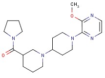 1'-(3-methoxypyrazin-2-yl)-3-(pyrrolidin-1-ylcarbonyl)-1,4'-bipiperidine
