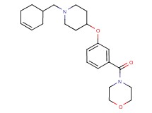 4-(3-{[1-(3-cyclohexen-1-ylmethyl)-4-piperidinyl]oxy}benzoyl)morpholine