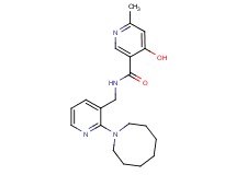 N-{[2-(1-azocanyl)-3-pyridinyl]methyl}-4-hydroxy-6-methylnicotinamide