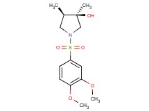 (3R*,4R*)-1-[(3,4-dimethoxyphenyl)sulfonyl]-3,4-dimethyl-3-pyrrolidinol