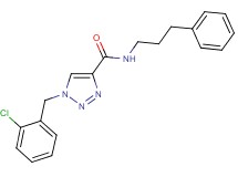 1-(2-chlorobenzyl)-N-(3-phenylpropyl)-1H-1,2,3-triazole-4-carboxamide