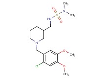 N'-{[1-(2-chloro-4,5-dimethoxybenzyl)-3-piperidinyl]methyl}-N,N-dimethylsulfamide