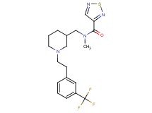 N-methyl-N-[(1-{2-[3-(trifluoromethyl)phenyl]ethyl}-3-piperidinyl)methyl]-1,2,5-thiadiazole-3-carboxamide