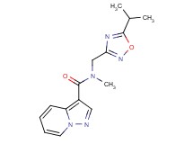 N-[(5-isopropyl-1,2,4-oxadiazol-3-yl)methyl]-N-methylpyrazolo[1,5-a]pyridine-3-carboxamide