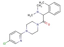 2-[4-(5-chloro-2-pyridinyl)-1-piperazinyl]-N,N-dimethyl-1-(2-methylphenyl)-2-oxoethanamine