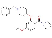 1-benzyl-4-[5-methoxy-2-(1-pyrrolidinylcarbonyl)phenoxy]piperidine