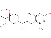 9-[3-(2-hydroxy-4,6-dimethyl-5-pyrimidinyl)propanoyl]-1-oxa-9-azaspiro[5.5]undecan-5-ol