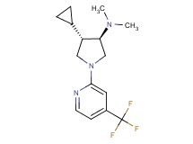 rel-(3R,4S)-4-cyclopropyl-N,N-dimethyl-1-[4-(trifluoromethyl)-2-pyridinyl]-3-pyrrolidinamine dihydrochloride