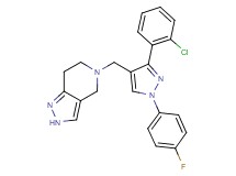 5-{[3-(2-chlorophenyl)-1-(4-fluorophenyl)-1H-pyrazol-4-yl]methyl}-4,5,6,7-tetrahydro-2H-pyrazolo[4,3-c]pyridine