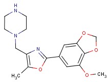 1-{[2-(7-methoxy-1,3-benzodioxol-5-yl)-5-methyl-1,3-oxazol-4-yl]methyl}piperazine hydrochloride