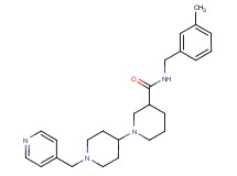N-(3-methylbenzyl)-1'-(pyridin-4-ylmethyl)-1,4'-bipiperidine-3-carboxamide