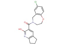 3-[(7-chloro-2,3-dihydro-1,4-benzoxazepin-4(5H)-yl)carbonyl]-6,7-dihydro-5H-cyclopenta[b]pyridin-2-ol