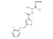 N-[(1R)-2-amino-1-methyl-2-oxoethyl]-5-[(2-fluorophenoxy)methyl]-1H-pyrazole-3-carboxamide