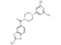 5-{[4-(2,6-dimethyl-4-pyridinyl)-1-piperazinyl]carbonyl}-2-methyl-1H-benzimidazole