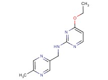 4-ethoxy-N-[(5-methylpyrazin-2-yl)methyl]pyrimidin-2-amine