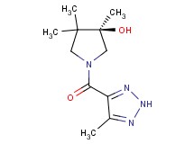 (3R)-3,4,4-trimethyl-1-[(5-methyl-2H-1,2,3-triazol-4-yl)carbonyl]-3-pyrrolidinol