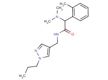 2-(dimethylamino)-2-(2-methylphenyl)-N-[(1-propyl-1H-pyrazol-4-yl)methyl]acetamide