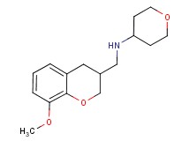 N-[(8-methoxy-3,4-dihydro-2H-chromen-3-yl)methyl]tetrahydro-2H-pyran-4-amine