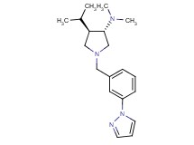 (3S*,4R*)-4-isopropyl-N,N-dimethyl-1-[3-(1H-pyrazol-1-yl)benzyl]pyrrolidin-3-amine