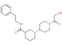 1'-glycoloyl-N-(2-phenylethyl)-1,4'-bipiperidine-3-carboxamide