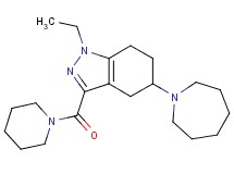 5-(1-azepanyl)-1-ethyl-3-(1-piperidinylcarbonyl)-4,5,6,7-tetrahydro-1H-indazole