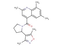 4-{[2-(3,5-dimethyl-4-isoxazolyl)-1-pyrrolidinyl]carbonyl}-2,6,8-trimethylquinoline
