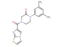 1-(3,5-dimethylphenyl)-4-(imidazo[2,1-b][1,3]thiazol-6-ylcarbonyl)-2-piperazinone