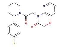 4-{2-[2-(4-fluorophenyl)piperidin-1-yl]-2-oxoethyl}-2H-pyrido[3,2-b][1,4]oxazin-3(4H)-one