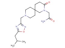 2-{9-[(5-isobutyl-1,2,4-oxadiazol-3-yl)methyl]-3-oxo-2,9-diazaspiro[5.5]undec-2-yl}acetamide