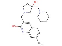 3-{[3-hydroxy-3-(1-piperidinylmethyl)-1-pyrrolidinyl]methyl}-7-methyl-2-quinolinol