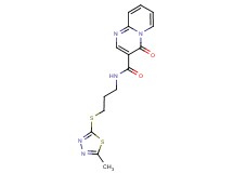 N-{3-[(5-methyl-1,3,4-thiadiazol-2-yl)thio]propyl}-4-oxo-4H-pyrido[1,2-a]pyrimidine-3-carboxamide