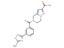 5-[3-(5-methyl-1,2,4-oxadiazol-3-yl)benzoyl]-4,5,6,7-tetrahydropyrazolo[1,5-a]pyrazine-2-carboxylic acid