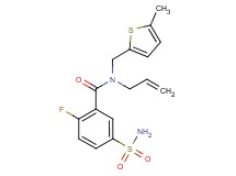 N-allyl-5-(aminosulfonyl)-2-fluoro-N-[(5-methyl-2-thienyl)methyl]benzamide