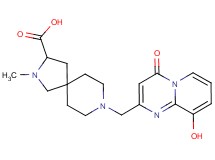 8-[(9-hydroxy-4-oxo-4H-pyrido[1,2-a]pyrimidin-2-yl)methyl]-2-methyl-2,8-diazaspiro[4.5]decane-3-carboxylic acid