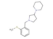 1-{1-[2-(methylthio)benzyl]pyrrolidin-3-yl}piperidine