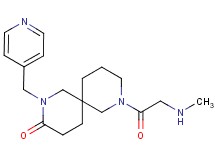 8-(N-methylglycyl)-2-(4-pyridinylmethyl)-2,8-diazaspiro[5.5]undecan-3-one