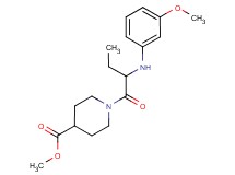 methyl 1-{2-[(3-methoxyphenyl)amino]butanoyl}piperidine-4-carboxylate