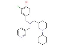 2-chloro-4-{[[(1-cyclohexyl-3-piperidinyl)methyl](3-pyridinylmethyl)amino]methyl}phenol