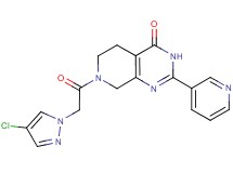 7-[(4-chloro-1H-pyrazol-1-yl)acetyl]-2-pyridin-3-yl-5,6,7,8-tetrahydropyrido[3,4-d]pyrimidin-4(3H)-one