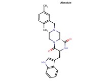(3S,9aR)-8-(2,5-dimethylbenzyl)-3-(1H-indol-3-ylmethyl)tetrahydro-2H-pyrazino[1,2-a]pyrazine-1,4(3H,6H)-dione